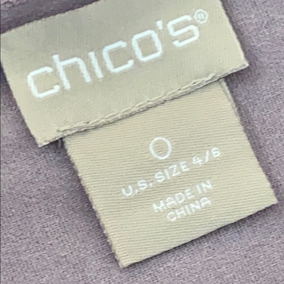 Chico’s Faux Suede Open Front Blazer Jacket - Picture 4 of 7